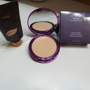 Tarte Amazonian Clay foundation & Shape Tape powde